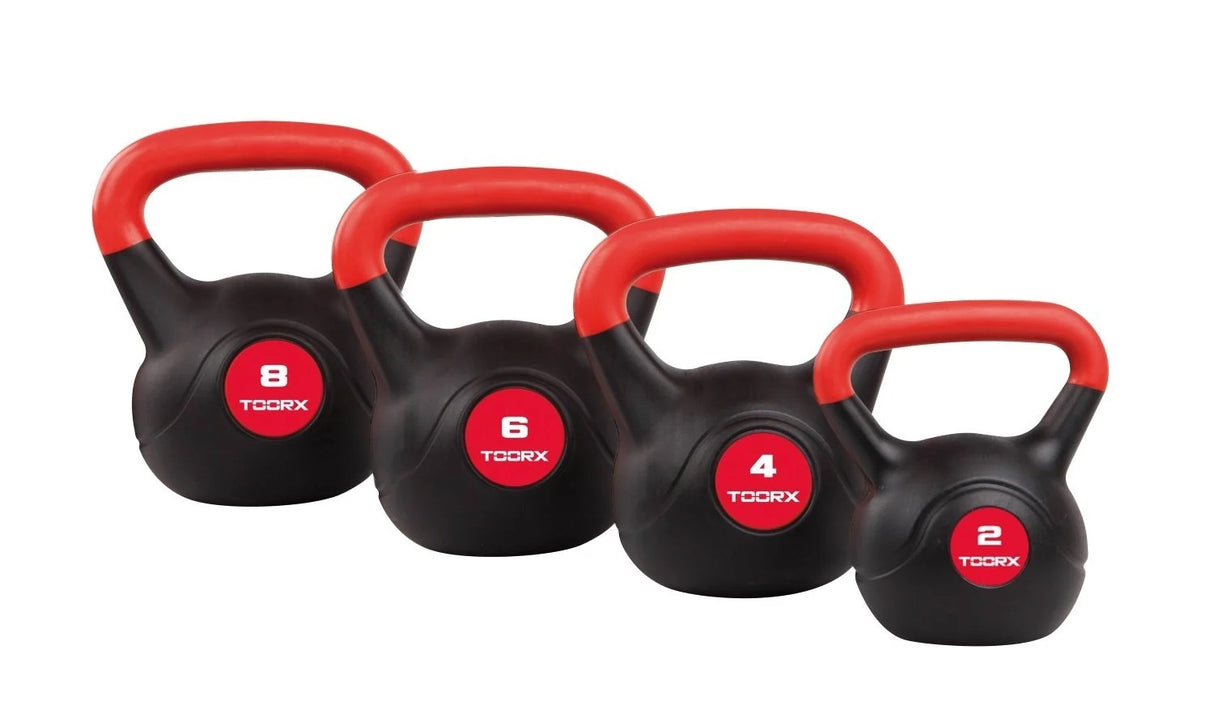 Kettlebell - 4 kg. Rivestita in Pvc Linea Toorx KRP-4