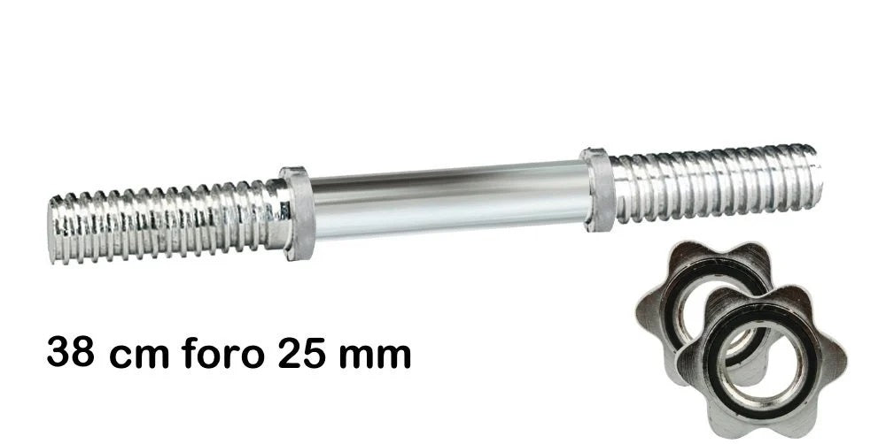 Manubrio Cromato 38 cm. Chiusura a Vite Linea Toorx MCV-38