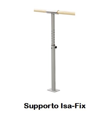 Supporto Per Sbarra Singola Da Fissare Al Suolo Mod.isa-fix ,regolabile In Altezza Cod.30590721 Dinamica Ballet (sbarra In Legno Non Incluse)