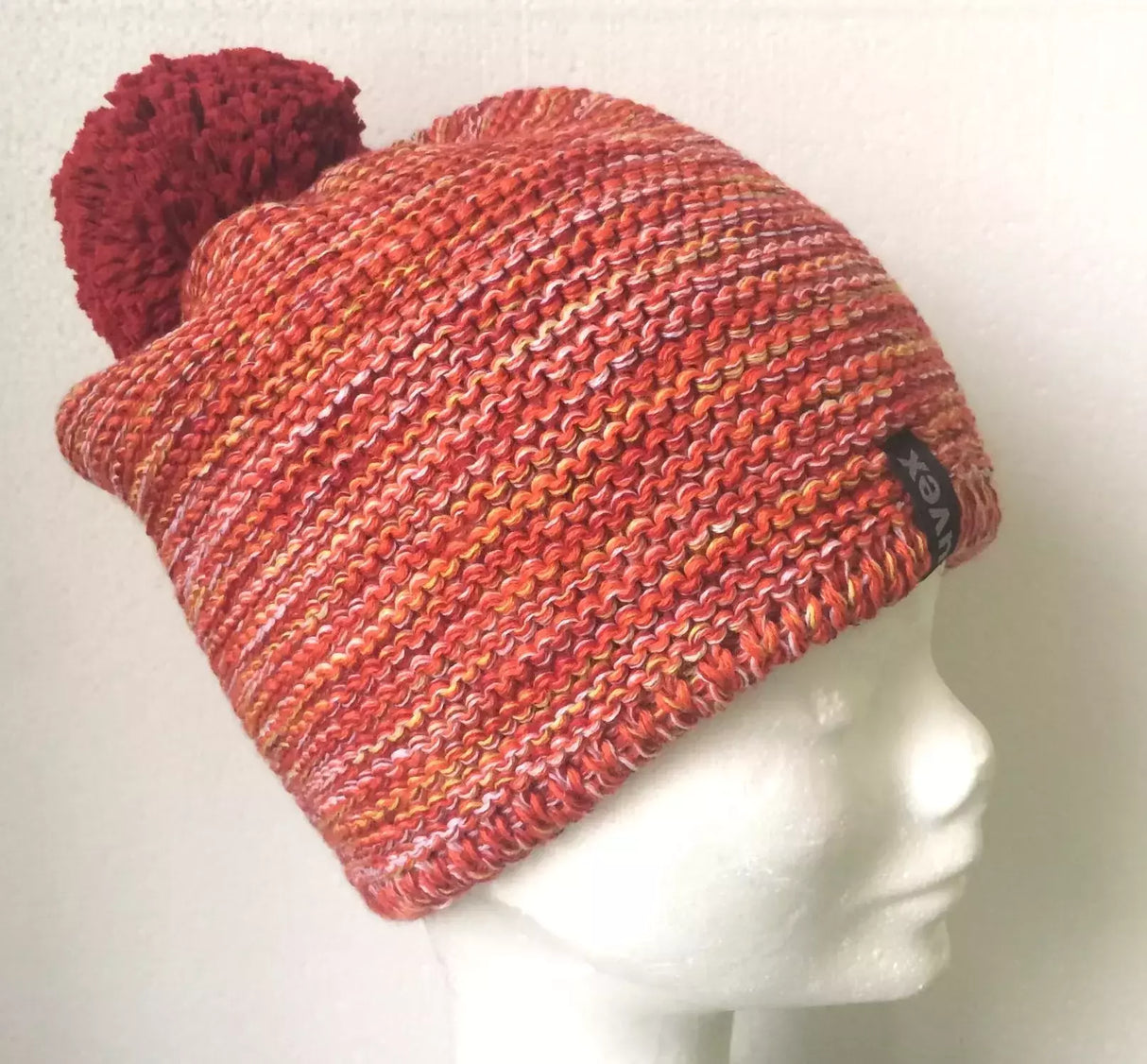 Cappello In Lana Melange Con Pon Pon Interno In Pile Uvex Cod.uv16-4.f