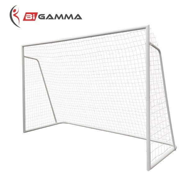 Porta da calcio regolamentare a tubi maggiorati da 45mm mod. BIG CHAMP misure regolamentari 3 x 2 metri BIGAMMA