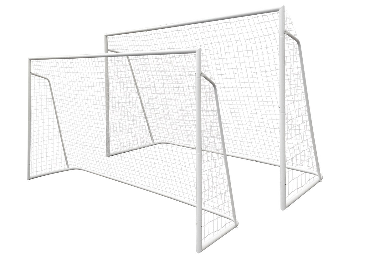 Set di 2 porte da calcio regolamentari mod.BIG CHAMP tubi maggiorati da 45 mm - misure 3 x 2 metri - BIGAMMA