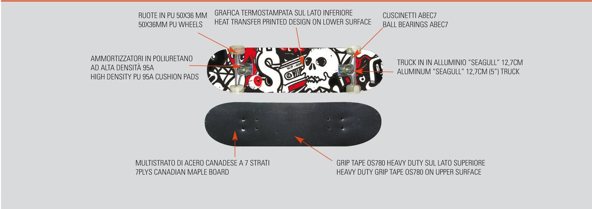 Skateboard STREET PRO HIP HOP cod. GRG-062 Nextreme