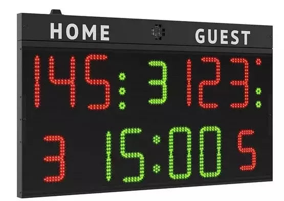 Tabellone Segnapunti Multisport Adatto Per Palestre O Piccoli Palazzetti Sportivi Cod.fc50h25 Art.3045025 - 140x83x9cm Omologato Fib