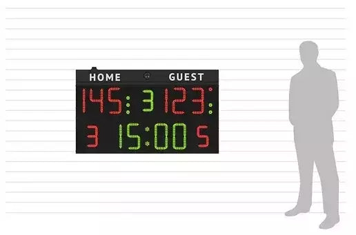 Tabellone Segnapunti Multisport Adatto Per Palestre O Piccoli Palazzetti Sportivi Cod.fc50h25 Art.3045025 - 140x83x9cm Omologato Fib