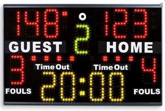 Tabellone Elettronico - Segnapunti Portatile Da Tavolo Multisport Art.160 Adatto Per Basketball, Pallavolo, Pallanuoto, Calcetto, Pallamano, Ping-pong, Boxe, Kick-boxing