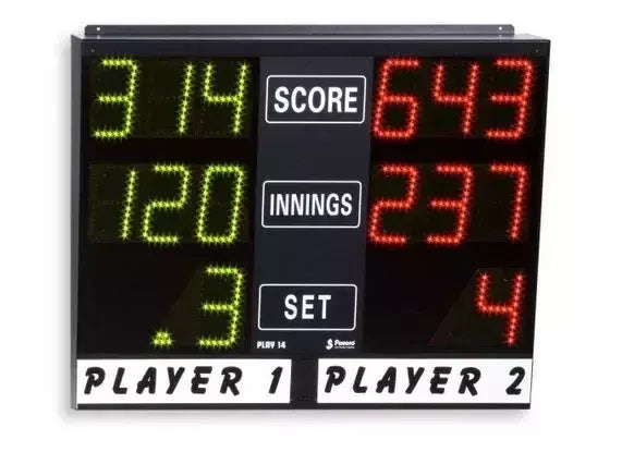 Segnapunti Elettronico Per Carambola, Snooker, Pool, Freccette Play 14 Con Telecomando Infrarossi (senza Tastiera E Cavo) Art.311