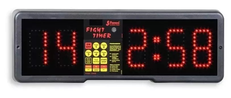 Fight Timer - Timer Elettronico Da Parete Art.150 - Indicato Per Boxe, Taekwondo, Aerobica, Spinning