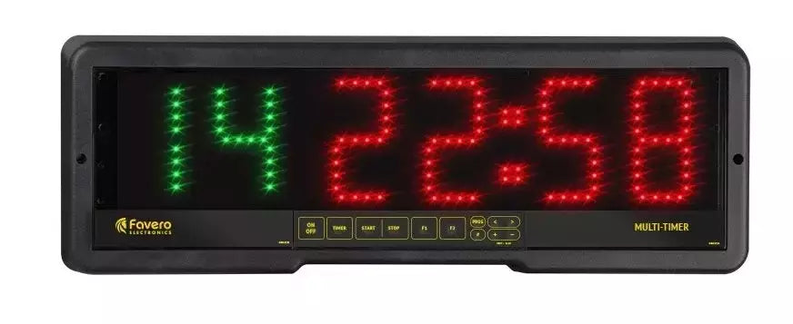Multi Timer - Timer Elettronico Multi-funzione Per Lo Sport Versione Da Parete Art.152-01 Indicato Per Aerobica, Kickboxing, Taekwondo, Spinning