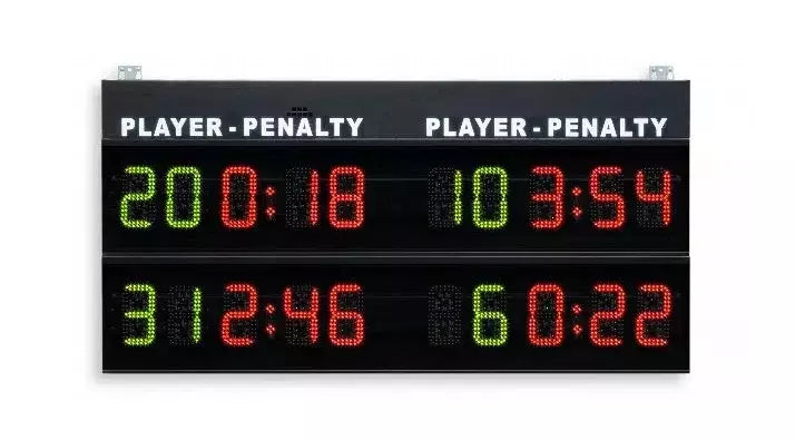 Tabellone Per La Visualizzazione Di 2 Tempi Di Penalità Per Squadra Fs-140 Art.244 Indicato Per Hockey, Pallamano, Pallanuoto,calcio A 5