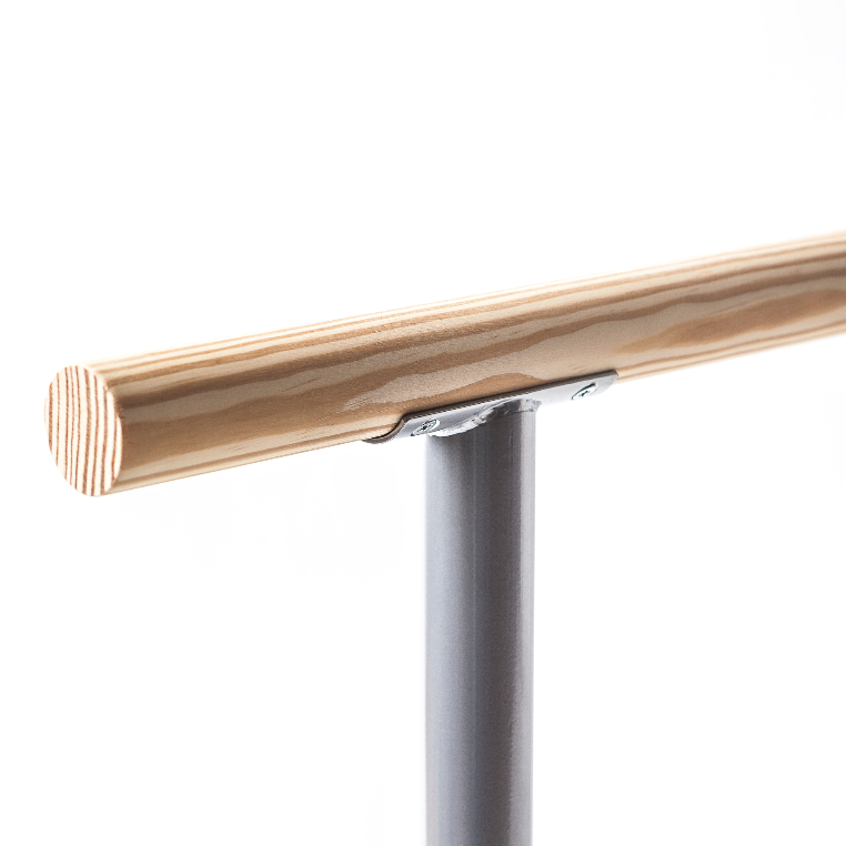 Sbarra Danza Mod.prima Senza Ruote - Base In Acciaio Mobile Con 1 Sbarra In Legno Da 1 M Cod.30591324 Dinamica Ballet