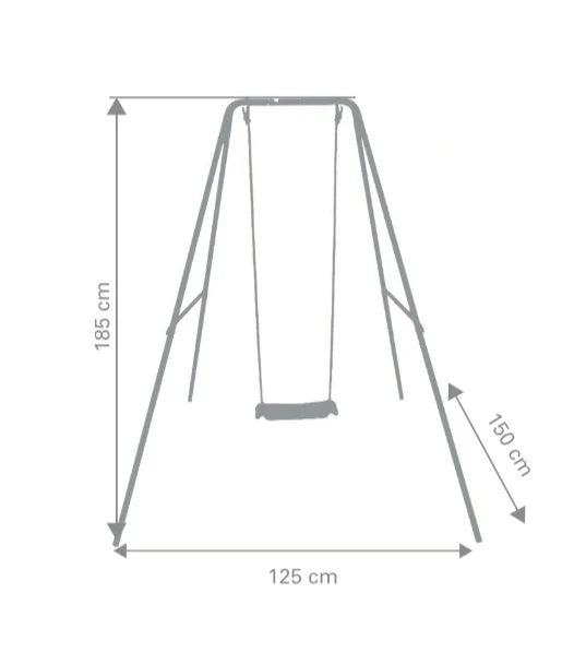 Altalena COCO Singola con Un Seggiolino a Tavoletta Garlando