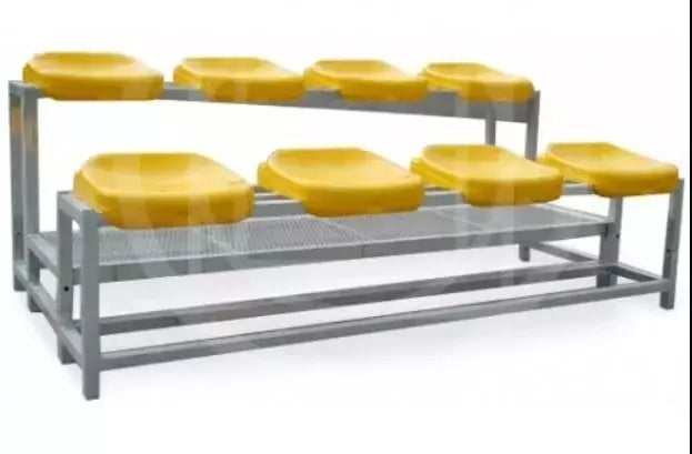 Cod.AS200.8 Tribuna 8 Posti Zincata Con Seggiolini Ignifughi