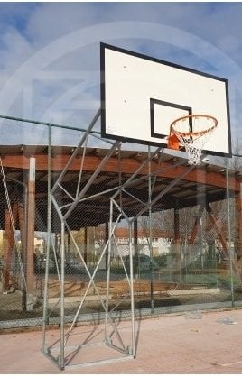 Ab1300 Mezzo Impianto Basket Olimpionico Traliccio con Sbalzo 220 Cm.