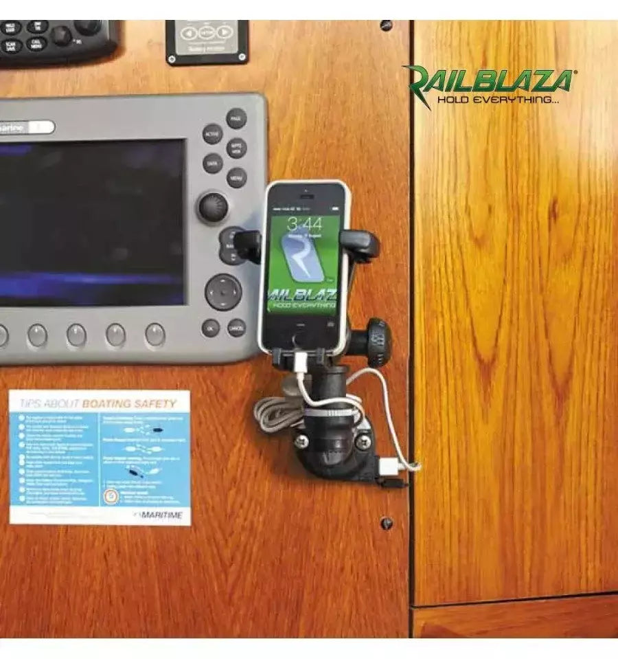 Railblaza E Series Usb Starport Nero Cod.03-4080-11 Mounting Con Usb