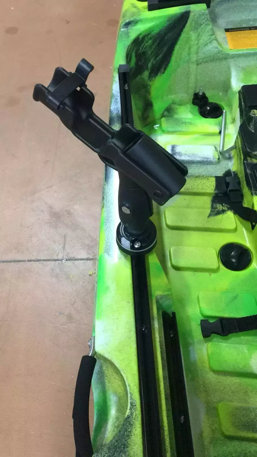 Portacanne Orientabile + Base Stellare / Poligonale, Compatibile Con Railblaza ( Adatto Ai Binari Della Tonale - Triken )