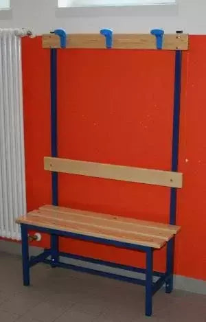 As1730/2 Panca Spogliatoio Con Seduta, Schienale E Appendiabiti - M.1.00