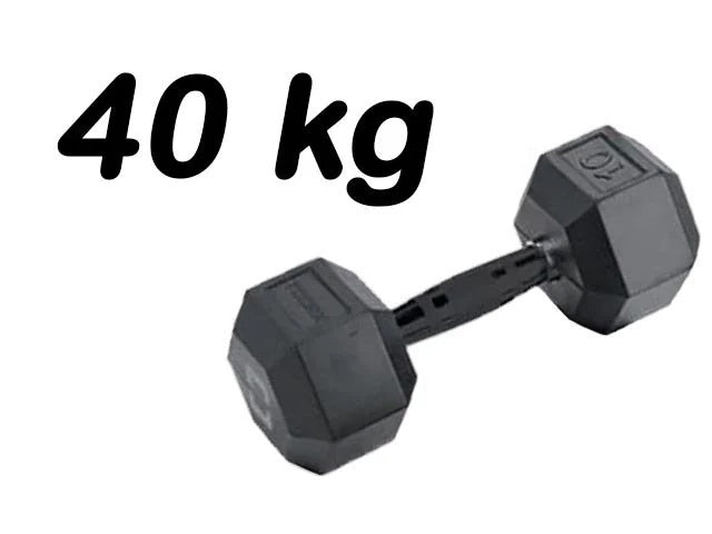 Manubrio Esagonale Gommato -40 kg. Linea Toorx Absolute AMEG-40