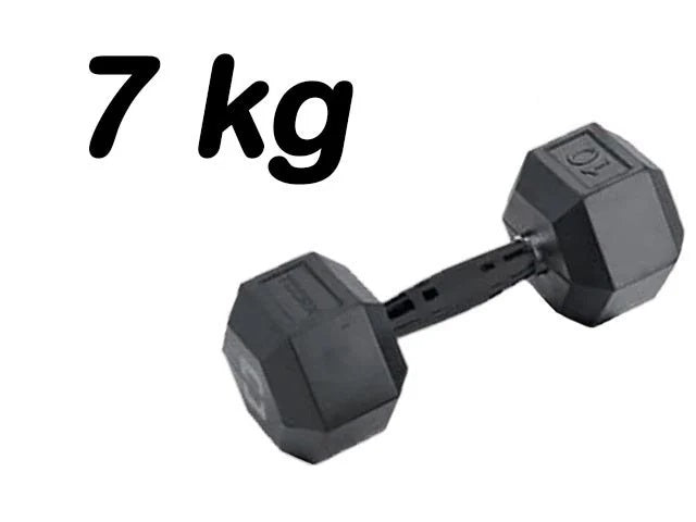 Manubrio Esagonale Gommato -7 kg. cod.AMEG-7 Linea Toorx Absolute