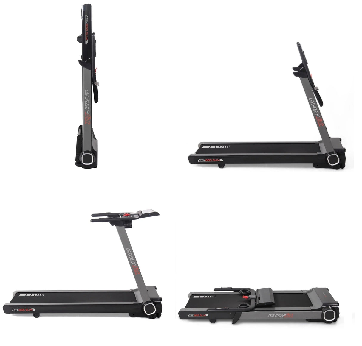 Tapis Roulant TFK-855 SLIM HRC Salvaspazio Inclinazione Elettrica -APP Ready 3.0- Linea Everfit tfk 855 Salva Spazio Velocità; 0,8 - 20,0 Km/h Piano di corsa 51 x 140 cm Peso max utente 120 kg Tappeto Elettrico Palestra