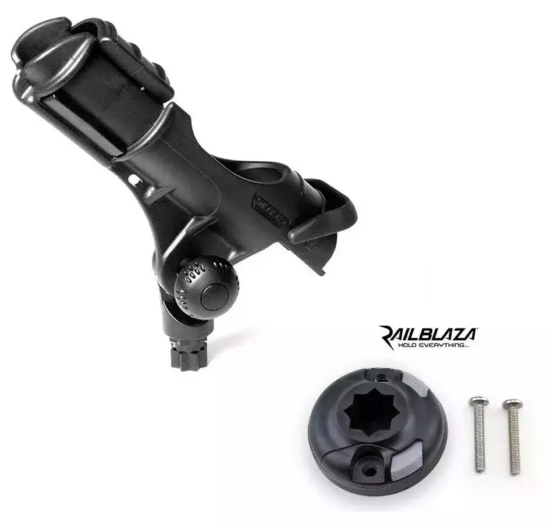 Kit Portacanne Orientabile Railblaza Rod Holder Ii Cod 02-4020-11 + Starport Orizzontale Cod.03-4015-11