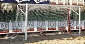 Af1470/b Coppia Di Porte Da Beach Soccer In Alluminio M. 5,5 X 2,2 Trasportabili Certificata En748