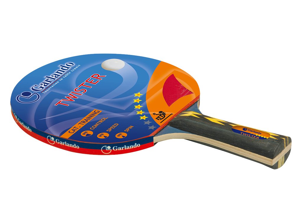 Racchetta Tennis Tavolo- Ping Pong Garlando Twister 5 Stelle Approvata da ITTF cd.2C4-117