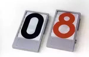 474040 Tabella Numerica A Lettura Immediata In Plastica Resistente, Colore Nero -