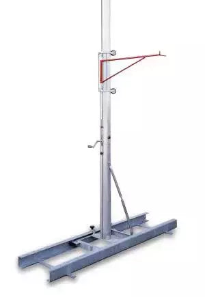 Aa980 Coppia Di Ritti In Alluminio Regolabile In Altezza Da Cm.280 A 640,certif. Iaaf -