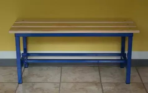 As1720/2 Panca Spogliatoio Solo Seduta In Tubo Di Acciaio Sez. Mm 30 X 30 Da 1 Metro