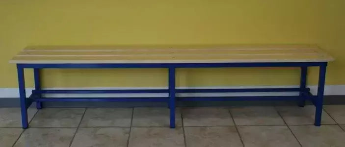 As1720 Panca Spogliatoio Solo Seduta In Tubo Di Acciaio Sez. Mm 30 X 30 Da 2 Metri