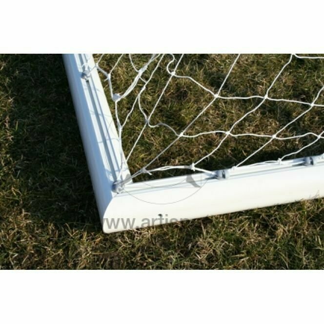 Af1460/2 Coppia Porte Calcio A 7 In Alluminio M.6 X 2 - Profilo Ovoidale