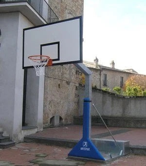Ab1302/t Mezzo Impianto Basket Trasportabile sbalzo cm 165 CERTIFICATO A NORMA UNI EN 1270