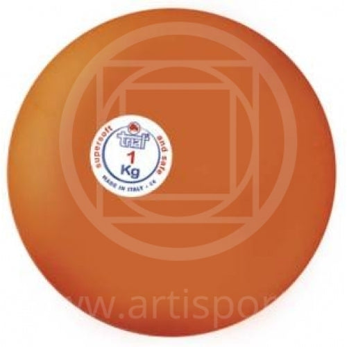 Aa1140 Palla Getto Per Lancio Del Peso In Gomma Morbida Da 3 Kg. Diam.cm.11,5 Anelastica Da Interno