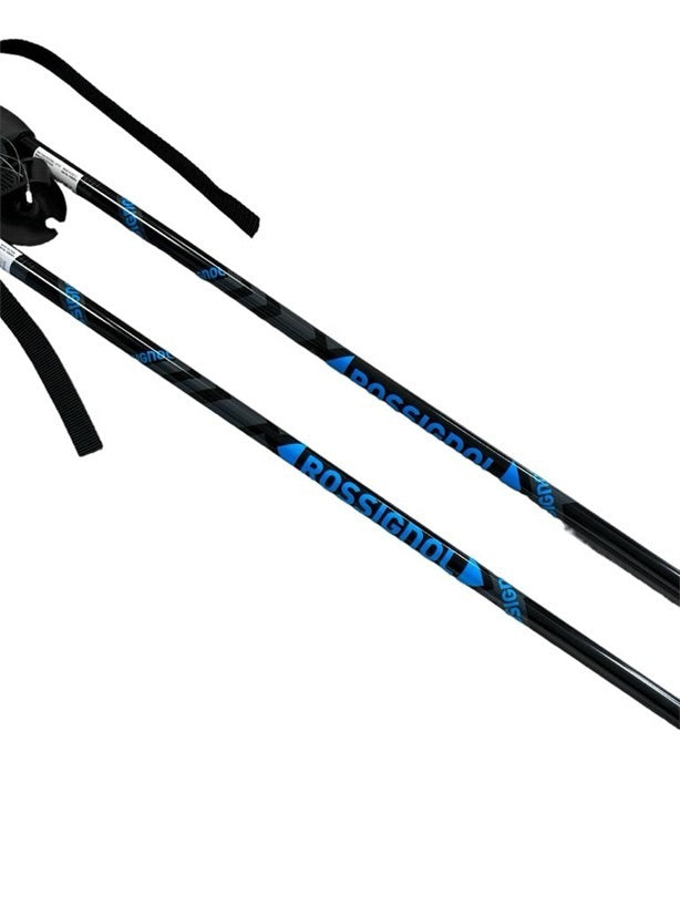 Mis.125 Rossignol Bastoncini sci colore nero-turchese COD.RDD2090