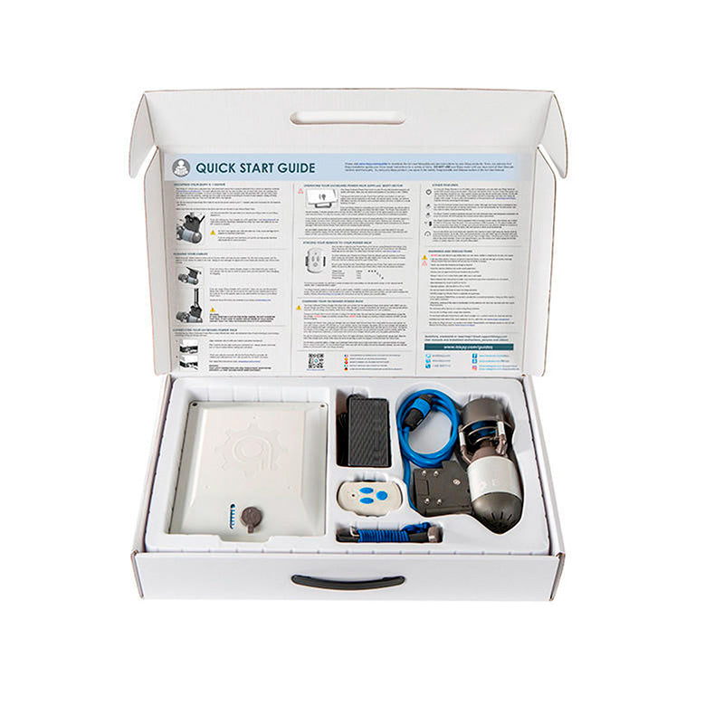 motore elettrico per kayak Bixpy K1 Outboard Kit con batteria PP-378 Wh v4 + Adattatore Bixpy Eddyline Versa Rudder