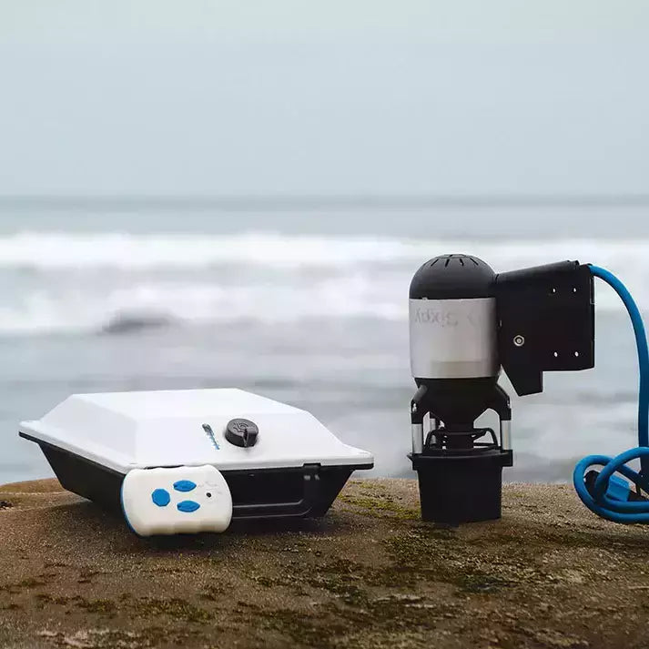 motore elettrico per kayak Bixpy K1 Outboard Kit con batteria PP-378 Wh v4 + Adattatore Triken Hoodoo Pedal Drive