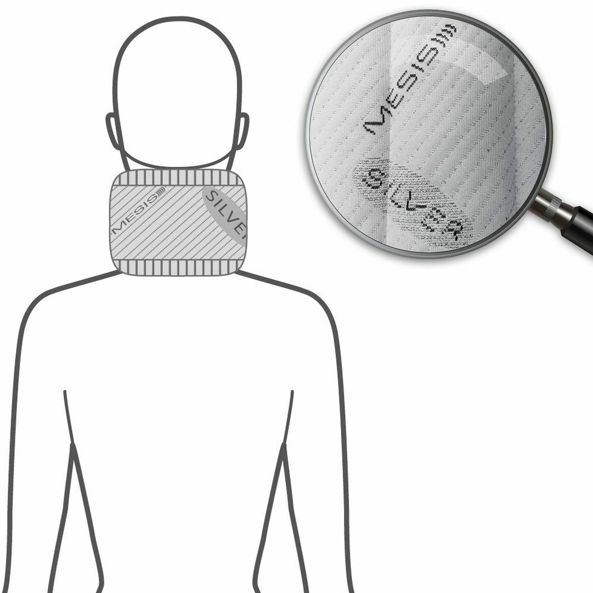 Diffusore tessile Alta frequenza Cervicale Semplice cod. MW-CERV