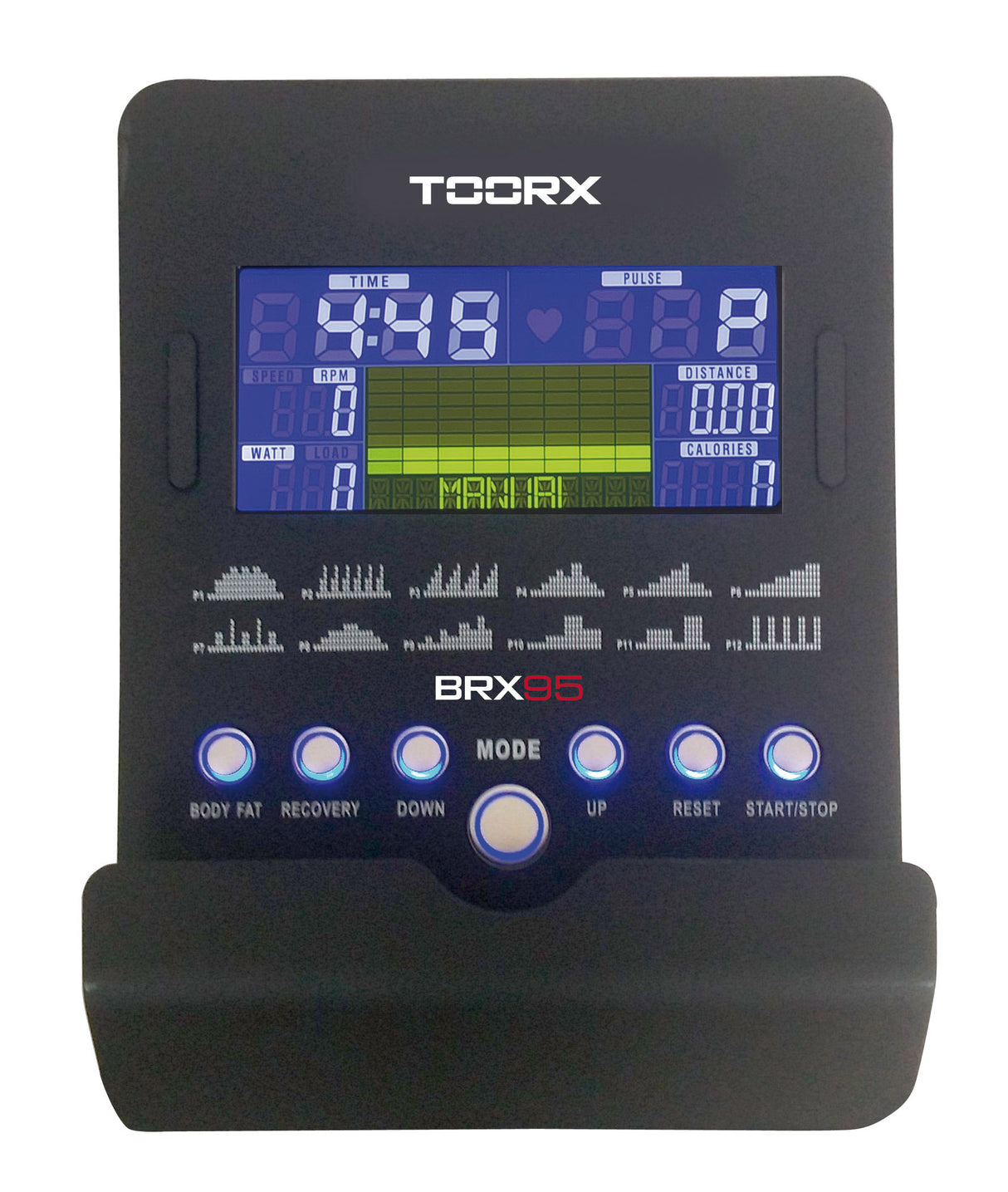 Brx-95 Hrc Cyclette Toorx Con Accesso Facilitato Elettromagnetica Con Ricevitore Wireless - Volano 10 Kg - Peso Utente 125 Kg Fitness Gym Bike Bici da Camera cod. BRX-95