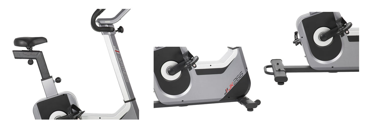 Jk266 Cyclette Ergometro Jk Fitness - Volano 14 Kg - Peso Max Utente 150 Kg Cod.9jk266 Fitness Gym Bike Bici da Camera