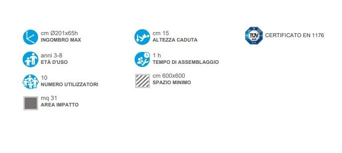 Giostra Con Divanetto Filo Pavimento Cod.830 B - Giochipark -