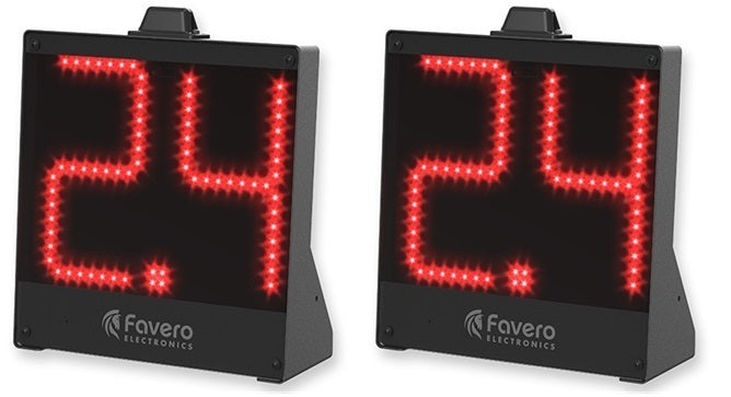 Tabellone Elettronico - Pannello Visualizzatore Dei 24 Secondi. Wireless, Omologato Fiba. Kit due pezzi cod.WSC-24s