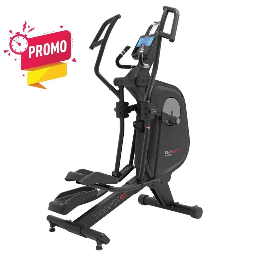 Promo Ellittica Elettromagnetica ERX-900 HRC Volano Anteriore con Ricevitore Wireless-Lunghezza Passo Regolabile-App Ready 3.0-Linea Toorx Chrono Line