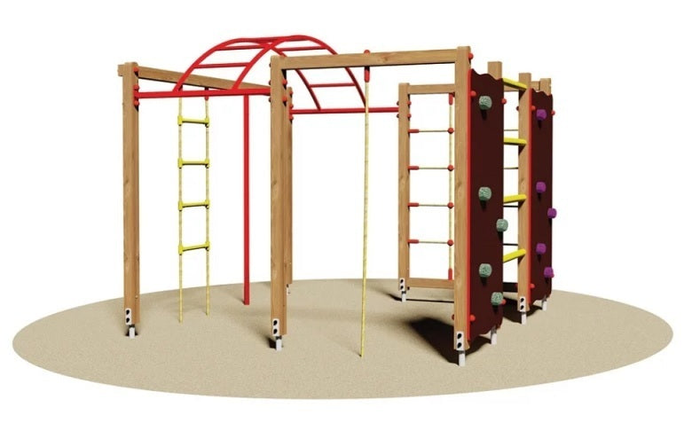 Arrampicata Everest Da Interrare Cod.738a/b Open D Giochi - En 1176 Certificati Tuv