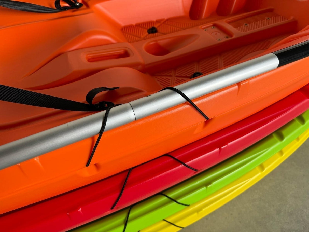 kayak fishing canoa GIL 2.0 BIG MAMA KAYAK canoa monoposto da 254 cm + 2 p.canne interni + seggiolino + pagaia - VERDE