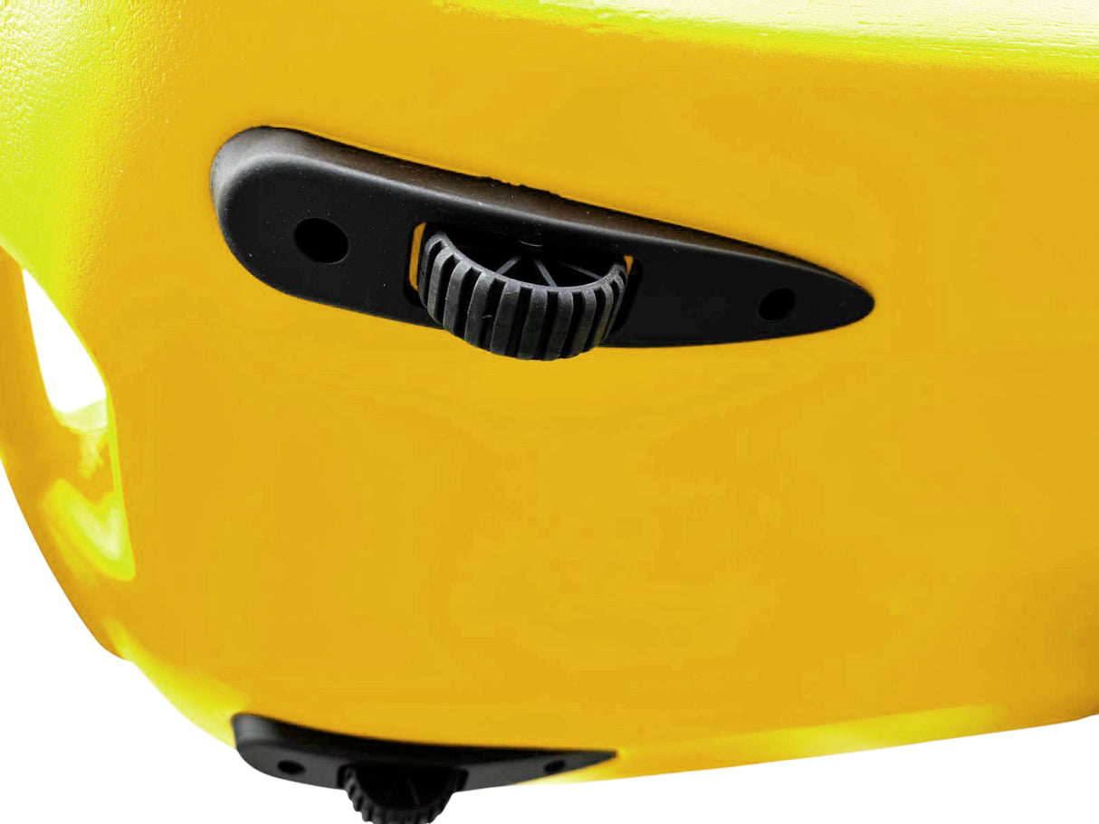 kayak da mare e lago 3 posti modelli GIL FAMILY, inclusi 2 sedili e 2 pagaie e ruote di trasporto col. GIALLO