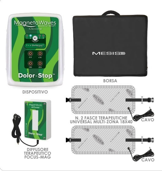 Promo Mesis Magnetoterapia MagnetoWaves DOLOR-STOP dotazione FOCUS - 5 programmi - 4 canali cod. MAGNETOWAVES DOL (DS-FO)