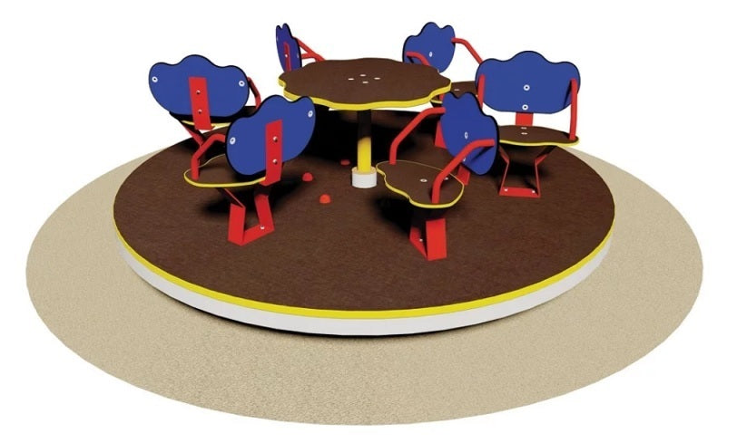 Giostra Con Sedili 6 Posti Filo Pavimento Cod.832 B - Giochipark