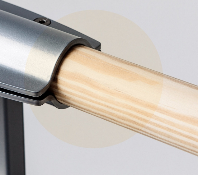 Supporto Sbarra da danza doppia regolabile altezza fissa al suolo Giselle-Fix Cod. 30592621 Dinamica Ballet (sbarra non inclusa)