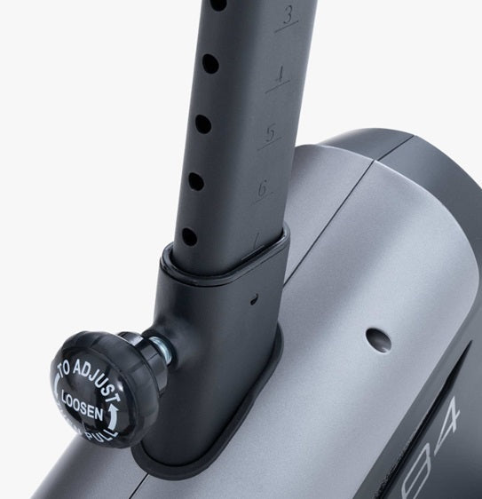 Cyclette elettromagnetica JK Fitness JK 284 COD. JK284 con App Zwift + Kinomap - volano 12 kg - peso max utente 130 kg - bici da camera